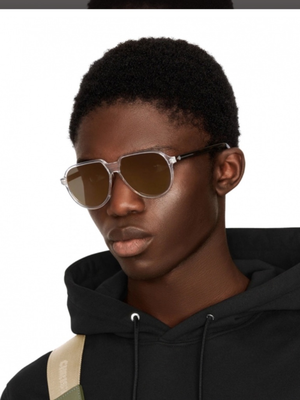 Black Men's Hoodie with Subtle Logo